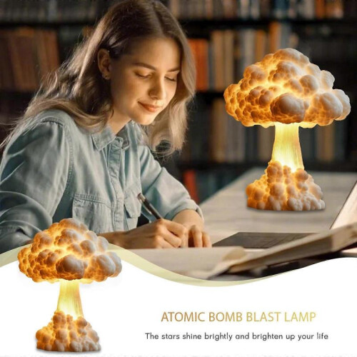 Atomic Bomb Blast  Cloud Table Lamp, 3D  Cloud  Blast Lamp 2
