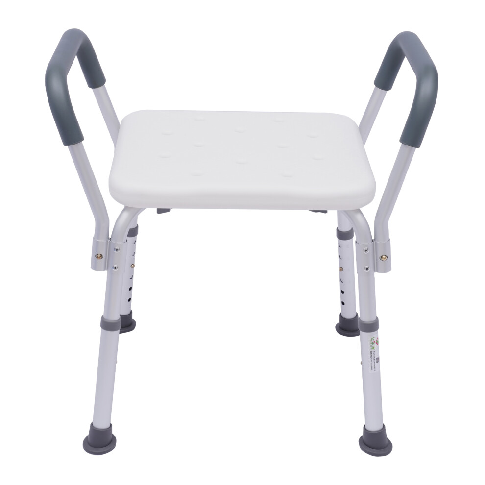 Armrest Shower Chair,Height Adjustable Shower Chair,Elderly Bath Chair