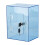 (grey) Acrylic Money Saving Box Locking Transparent Savings Jar 2
