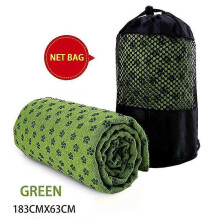(blue) Non Slip Hot Yoga Towel Pilates Mat Yoga Blanket Sweat Absorbent Portable Fitness Meditation Mat Sports Workout Travel Blanket