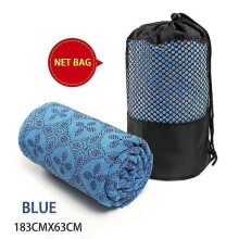 (silver) Non Slip Hot Yoga Towel Pilates Mat Yoga Blanket Sweat Absorbent Portable Fitness Meditation Mat Sports Workout Travel Blanket