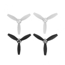 (2 Black 2 white) 4-Piece Long Propeller Set for Parrot Bebop 2 Drone & FPV 2.0 Quadcopter