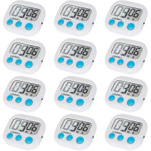 12 Pack Digital Kitchen Timer with On/off Switch, Loud Alarm cy