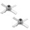 2PCS Replacement Paddle Blade for Ninja Creami NC300 Series well 1