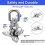 Ceiling Hook Hanging Chair,Heavy Duty Ceiling Bracket Swing Hook Swing Up to 450 KG Ceiling Hook Han 3