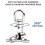 Ceiling Hook Hanging Chair,Heavy Duty Ceiling Bracket Swing Hook Swing Up to 450 KG Ceiling Hook Han 5