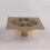 Square brass shower waste plug, 10cm 10 cm.. 1
