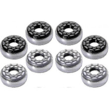 Shuffleboard Pucks 2-1/8"(53mm), Set Of 8(gray&black)