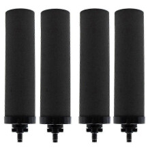 4pcs Water Filter Replacement for Berkey Black Activated Carbon Bb9-2 Filters for Gravity-fed Water Filter System