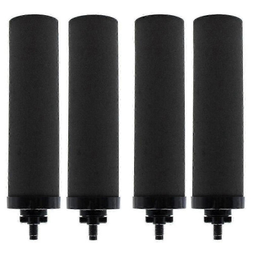 4pcs Water Filter Replacement for Berkey Black Activated Carbon Bb9-2 Filters for Gravity-fed Water Filter System
