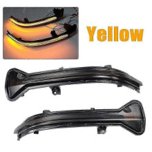 (Yellow) Dynamic LED Turn Signal Light Side Mirror Flashing Repeater for  5 Series 6 Series 7 Series 8 Series 3 Series G38 G30 G31 G11 G20 M5