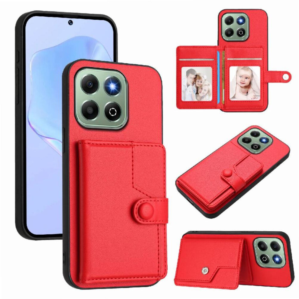 (Red) Case For Honor X6b Unique Accurate Incision Kickstand Function High Quality Red 764563610846