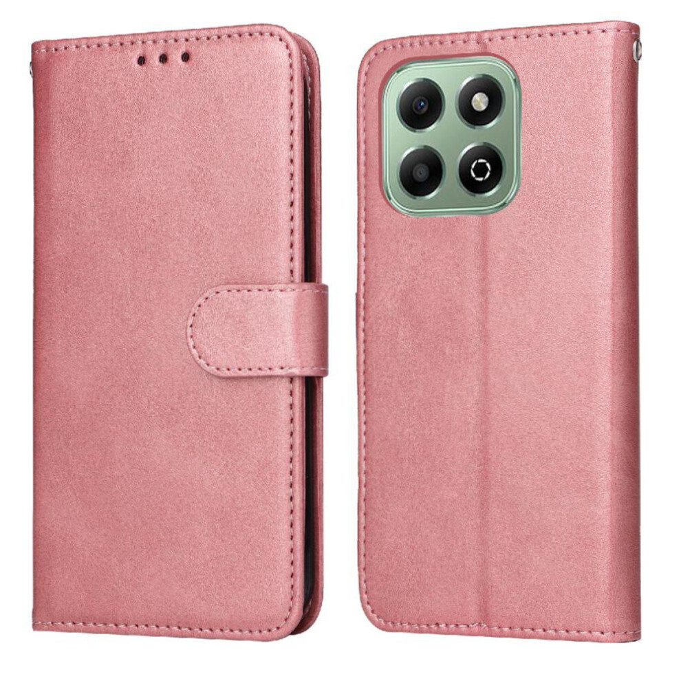 (Pink) Flip Case For Honor X6b 4G Flip Cover Card Slots Precise Cutouts Magnetic Closure Pink 764563610921