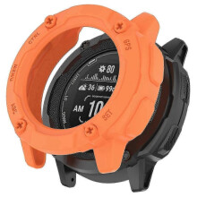(Orange) Anti-Fall TPU Hollow Cover for Garmin Instinct 2X - Quick Release Sports Watch Case (Orange)
