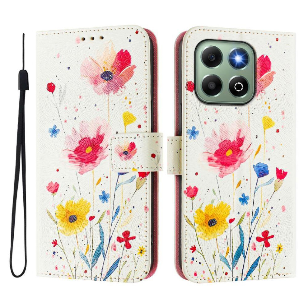 (C5 ) Compatible With Honor X6b Case Wallet Pu Leather Pattern Flip Cover With Credit Slot 764563611126