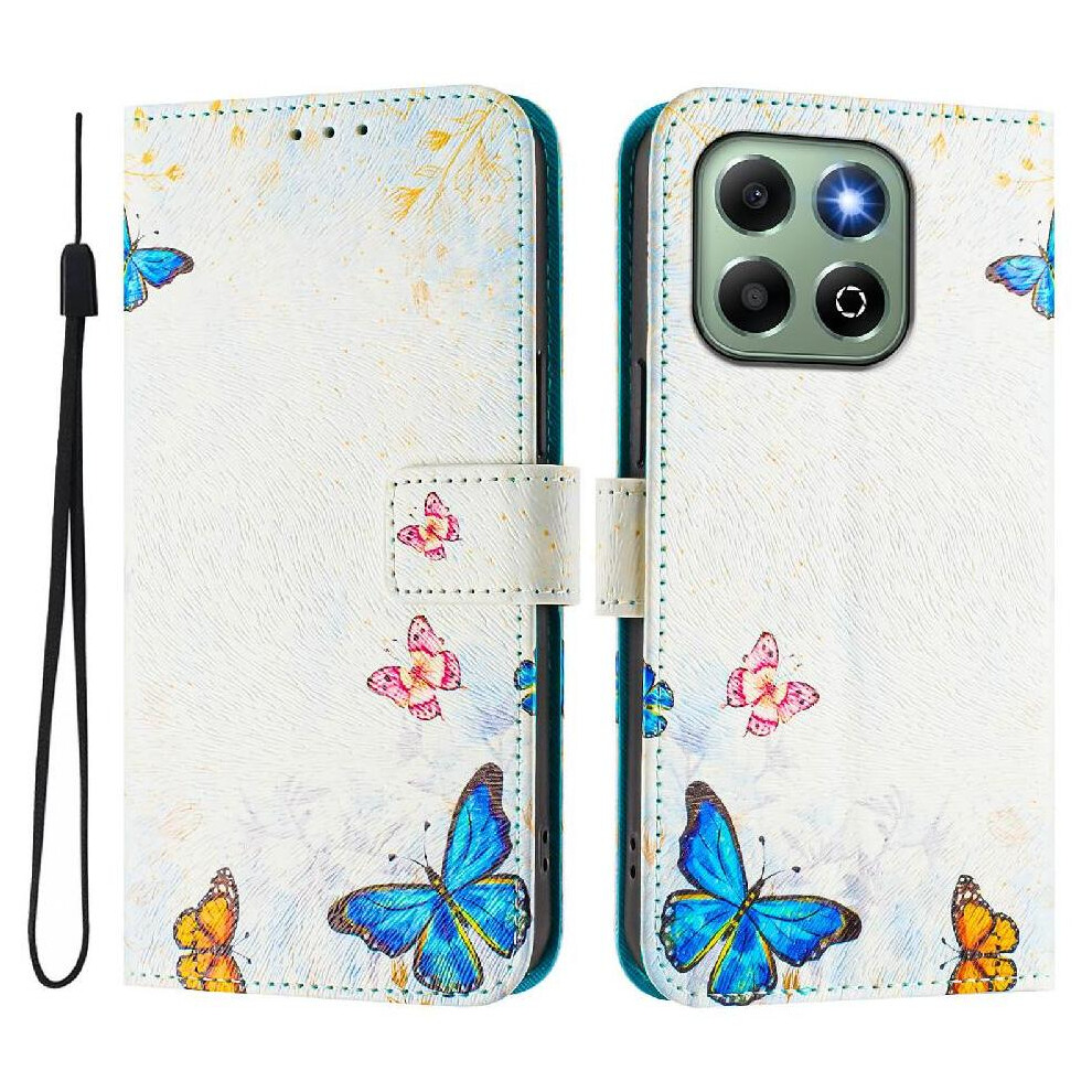 (Ohter) Compatible With Honor X6b Case Wallet Pu Leather Pattern Flip Cover With Credit Slot 764563611119