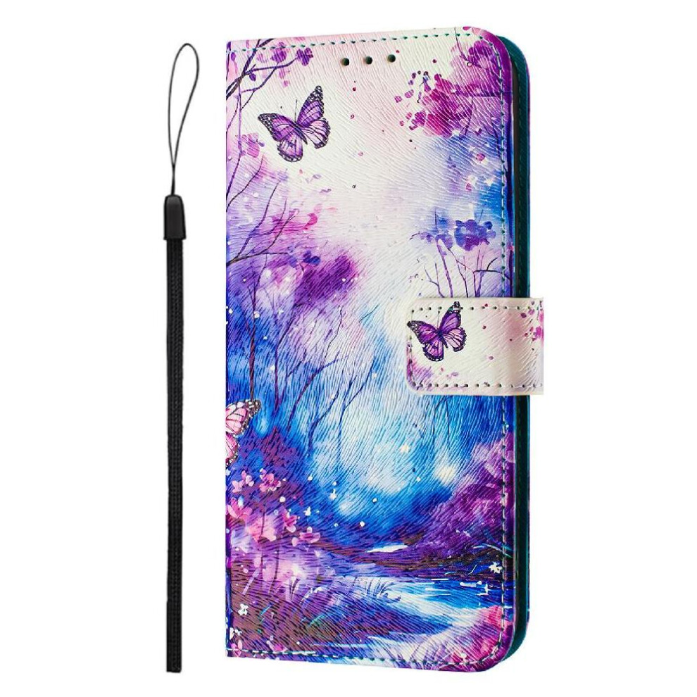 (C3 ) Compatible With Honor X6b Case Wallet Pu Leather Pattern Flip Cover With Credit Slot 764563611102