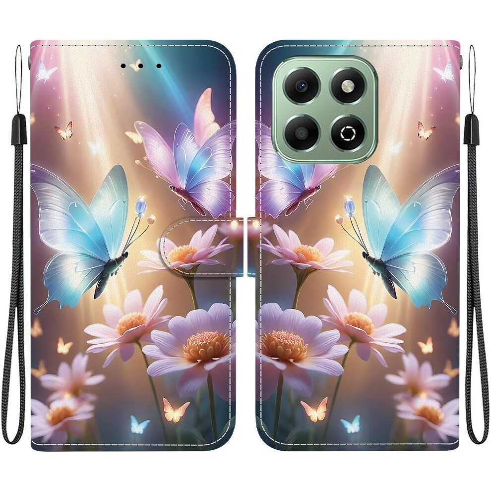 (C6) Compatible With Honor X6b Case Card Slots Pu Leather Pattern Cover Card Slot Kickstand 764563611195
