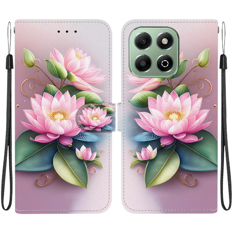 (C3 ) Compatible With Honor X6b Case Card Slots Pu Leather Pattern Cover Card Slot Kickstand 764563611164
