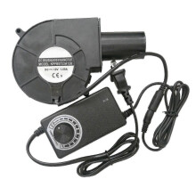 (3) High Speed 12V DC Turbo Centrifugal Blower Fan with Variable Speed Controller for Oil Stove BBQ