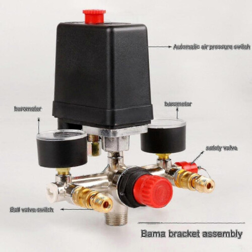 90-120psi Air Compressor Pressure Switch Control Valve Regulator for Optimal Performance 1