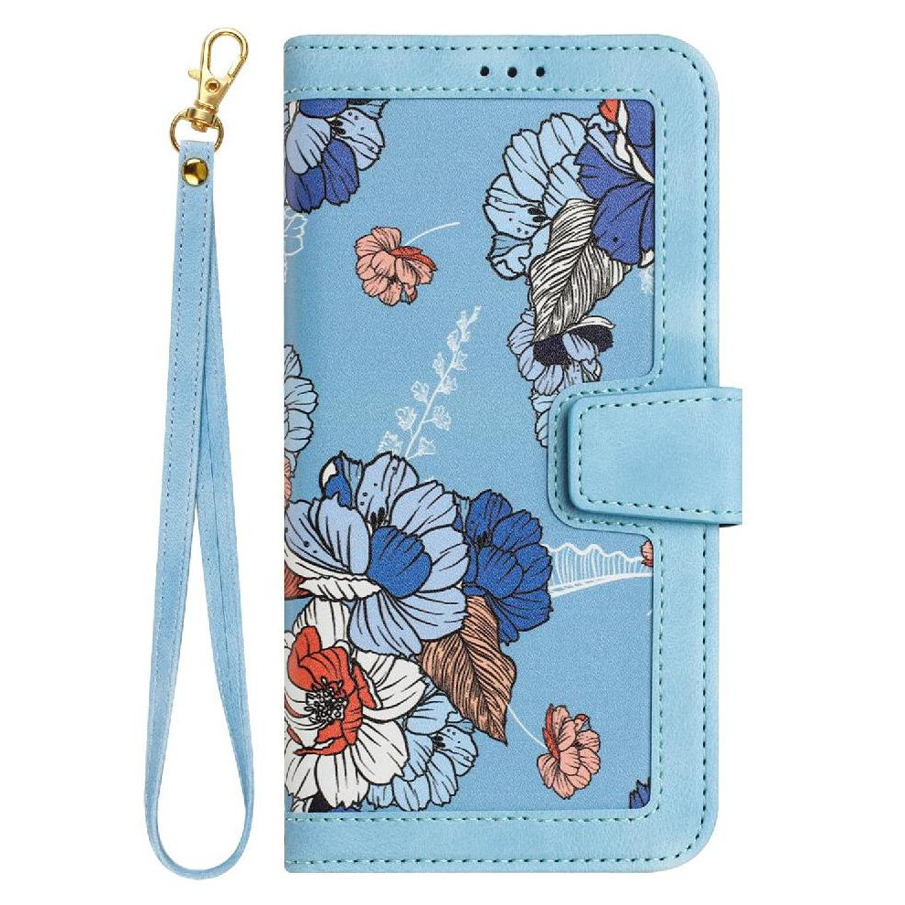 (Light ) Wallet Case For Honor X6b Magnetic Closure Anti Scratch Kickstand Card Holder Pu Leather Blue 764563611393
