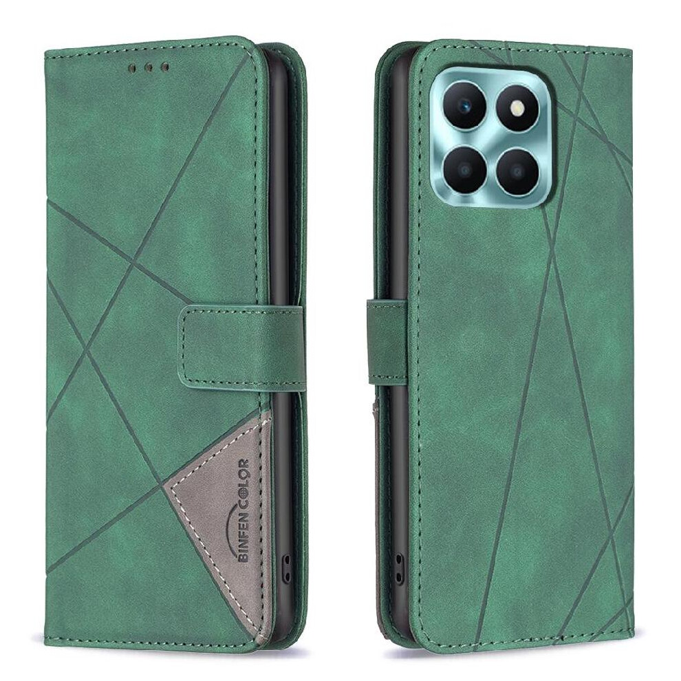 (Green) Flip Case For Honor X6b 4G Protective Shockproof Card Holder Kickstand Pu Leather Magnetic Green 764563612260