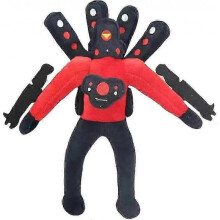 11.8" Upgraded Titan Speakerman Plush,powerful Giant Skibidi Toilet Titan Speakerman Figures Plushietoys,monster Stuffed Animal Doll
