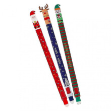 (3pcs) 3Pcs Christmas Erasable Gel Pen Make Mistakes Disappear Santa Reindeer Kid Design Erasable Pen for Drawing Writing