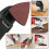 200pcs 80x80x80mm Triangular Sandpaper Red Sand 3