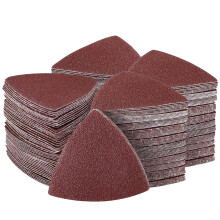 200pcs 80x80x80mm Triangular Sandpaper Red Sand