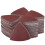 200pcs 80x80x80mm Triangular Sandpaper Red Sand 1