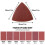 200pcs 80x80x80mm Triangular Sandpaper Red Sand 2