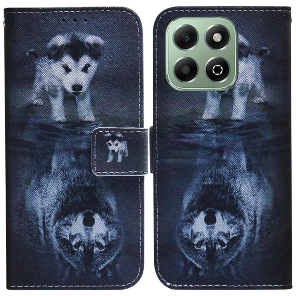 (C7 ) Flip Case For Honor X6b Painted Magnetic Closure Pu Leather Card Slots Wallet 764563615339