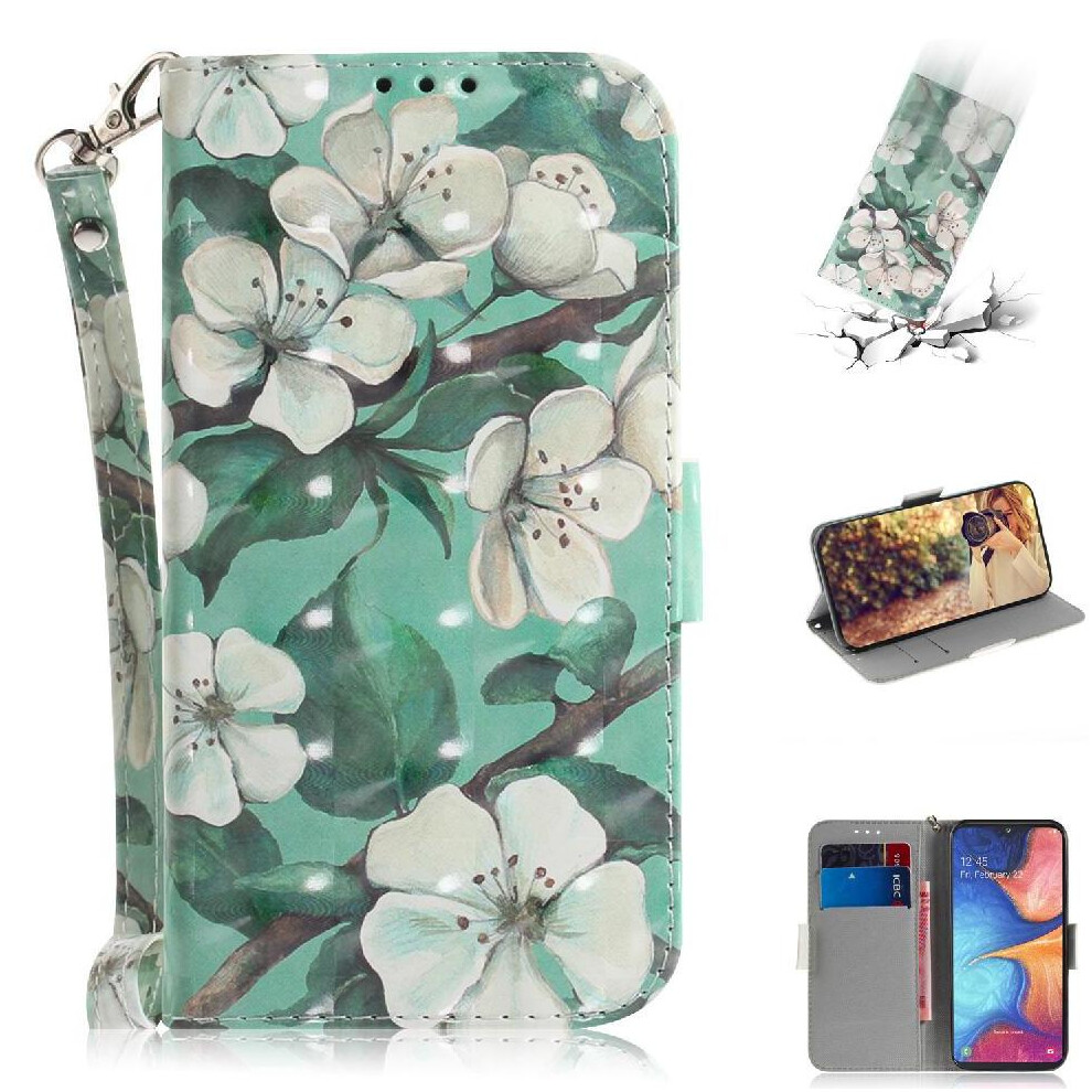 (C11 ) 3D Painted Protective Case For Honor X6b Lanyard Wallet Magnetic Closure Pu Leather Card Slots 764563615643