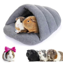 Guinea Pig Bed Soft Fleece Rat Bed Guinea Pig Bedding,Hamster Bed Sleeping Bag,Warm Slippers Guinea