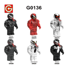6pcs Venom Minifigure Model Building Block Figure Toy Kid Toy