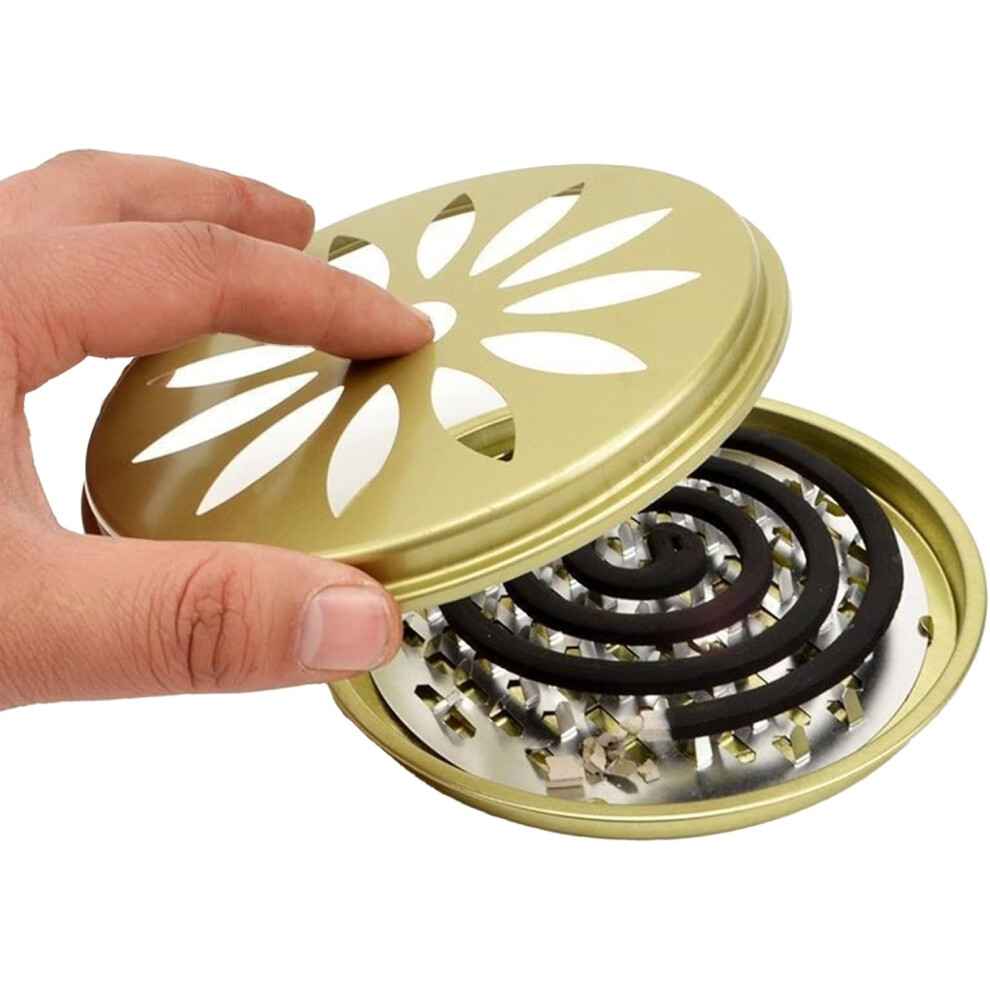 Mosquito Coil, Mosquito Coil Holder, Spiral Incense Holder, Portable Mosquito Coil Holder, Anti-Mosquito Coil Holder, for Home Camping Travel-image-OPC-PHMZCX7-NEW