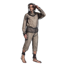 (S/M) Bee keeping anti mosquito suit Ultralight mesh full body hoodie with protective coat for men/women
