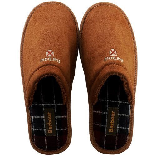 Barbour (8) Barbour Everitt Mule Mens Slippers in Camel 2