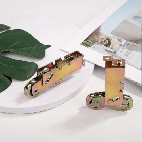 2pcs Sliding Patio Door Tandem Roller Assembly - Replacement Wheels for Smooth Gliding 2