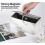 PU Leather Rectangular Tissue Box with Marble Pattern 25x135x115CM for Bathroom by Blanc Marbr 4