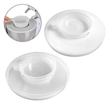 (Sets White) KitchenAid Stand Mixer Bowl Cover 4.5-5 Qt, Anti-Splash Transparent Lid with Extra for 5 Quart Mixer