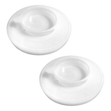 (2 Pack White) KitchenAid Stand Mixer Bowl Cover 4.5-5 Qt, Anti-Splash Transparent Lid with Extra for 5 Quart Mixer