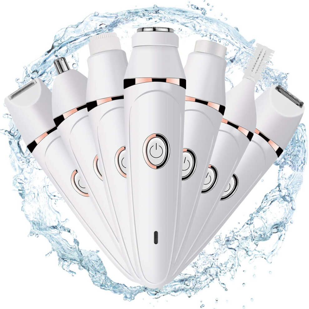 Luyu WomenâS Electric Razors, WomenâS 7-In-1 Electric Razor, WomenâS Depilator, Rechargeable Bikini Trimmer, WomenâS Shaving Kit