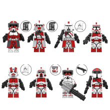 (8pcs-A) 16pcs Star Wars Fox Commander Minifigures Toys
