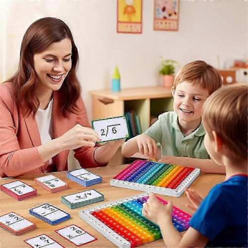 Math Flash Cards + Fidget Chart,Math Games for Kids Ages 4-8, Addition, Subtraction, Division(Fidge 1
