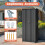Birchtree (Anthracite) BIRCHTREE Metal Garden Storage Box Shed Cabinet 9