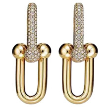 (Style 1, Gold-color) Stylish Horseshoe Earrings for Women - Elegant & Versatile Jewelry to Enhance Your Fashion Look