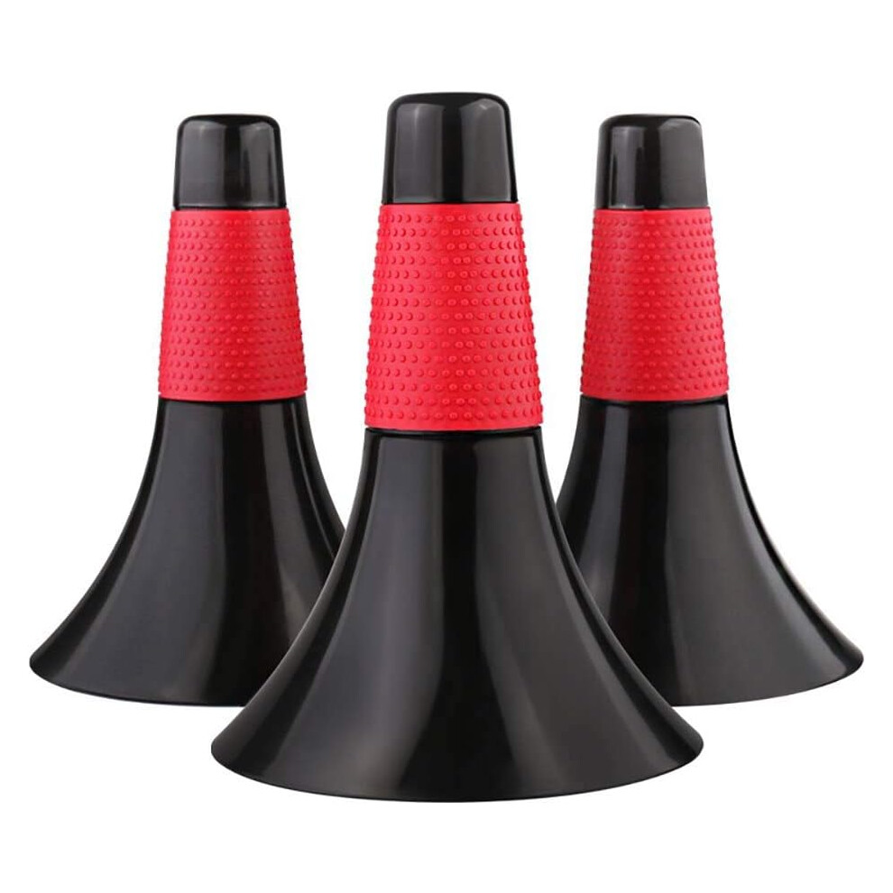 Photos - Other Trainers Set of 3 marker cones for sports, fitness, football, basketball, speed, agility, training, red